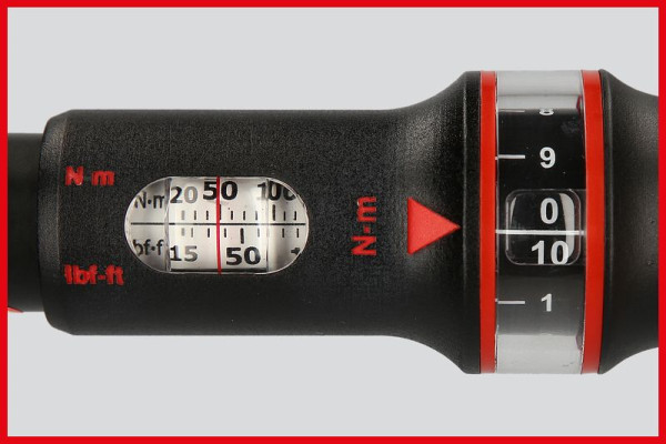 Chiave dinamometrica con inserto di precisione KS Tools 14x18 mm ERGOTORQUE®, 20-100 Nm, 516.1633