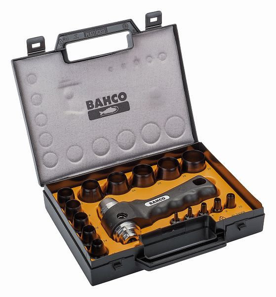 Set di punzoni Bahco, intercambiabile, 16 pezzi, Ø 3-30 mm, 400.003.030