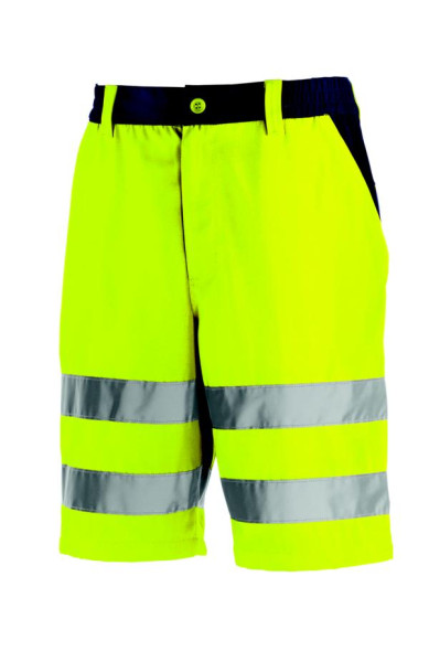 pantaloncini teXXor alta visibilità ERIE, taglia: 44, colore: giallo brillante/blu navy, confezione da 10, 4346-44