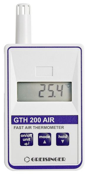 Termometro ambiente di precisione Greisinger GTH 200 air Pt1000, 600251