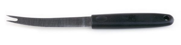 Coltello da cocktail APS, lunghezza circa 21 cm, acciaio inossidabile, manico in poliammide, con 2 denti per infilzare, 88846