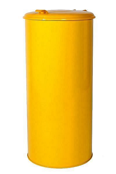 Contenitore per rifiuti Renner "Yellow Bag" (senza anello di bloccaggio), contenuto circa 70 L, Ø 315 mm, altezza 770 mm, con coperchio in plastica gialla, giallo traffico, 8030-00