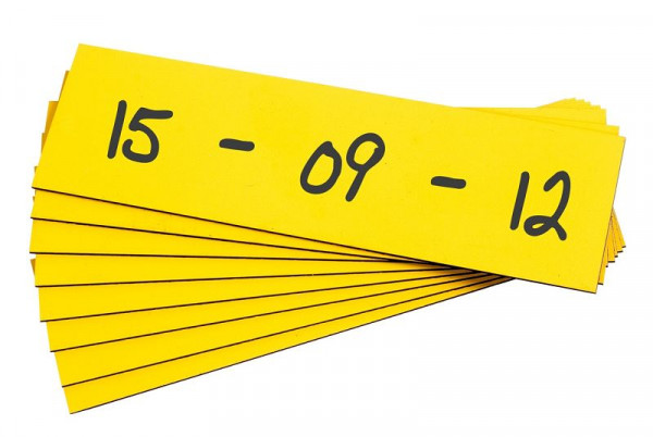 Protezione terminale magnetica Eichner, dimensioni: 50 x 200 mm, giallo, UI: 100 pezzi, 9218-04032