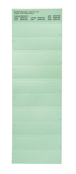 Etichetta Eichner per la serie VISIMAP, verde, UI: 250 pezzi, 9036-00030