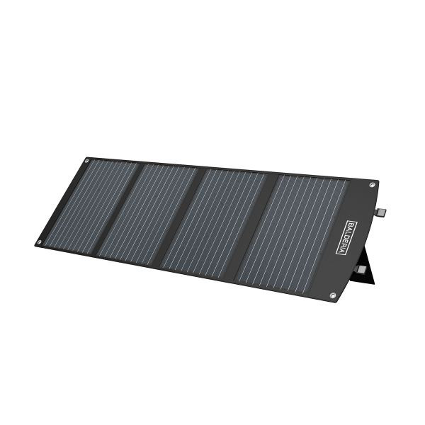 Pannello solare pannello solare Balderia, 200 W, 4 pacchetti di celle solari, ciascuno da 30 W, colore: nero, SP120