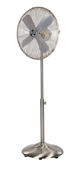 CasaFan Ventilatore con piedistallo in metallo SATIN METAL BREEZE II, per uso commerciale, 304072