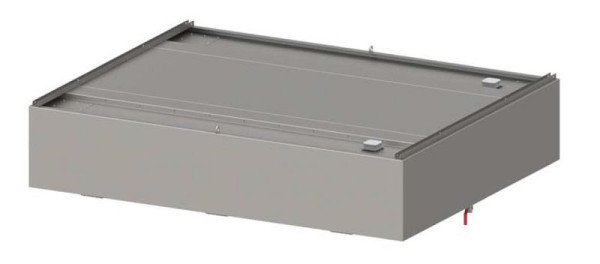 Cappa a soffitto Stalgast a induzione &quot;Expert Line&quot;, forma scatolata 1200 mm x 1800 mm con filtro a labirinto/ciclone LC2 tipo A, DH121813