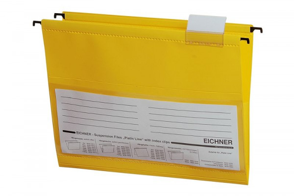 Borsa da appendere Eichner Platin Line in PVC, giallo, PU: 10 pezzi, 9039-10024