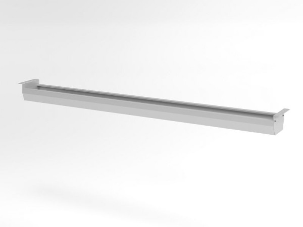 Portacavi Hammerbacher KC18, per tavolo 180, colore: argento, larghezza: 146,2 cm, altezza: 9,3 cm, VKC18/S