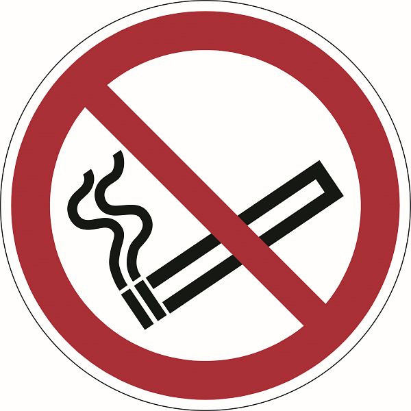 Piastra di sicurezza DURABLE "No smoking", rossa, 172803