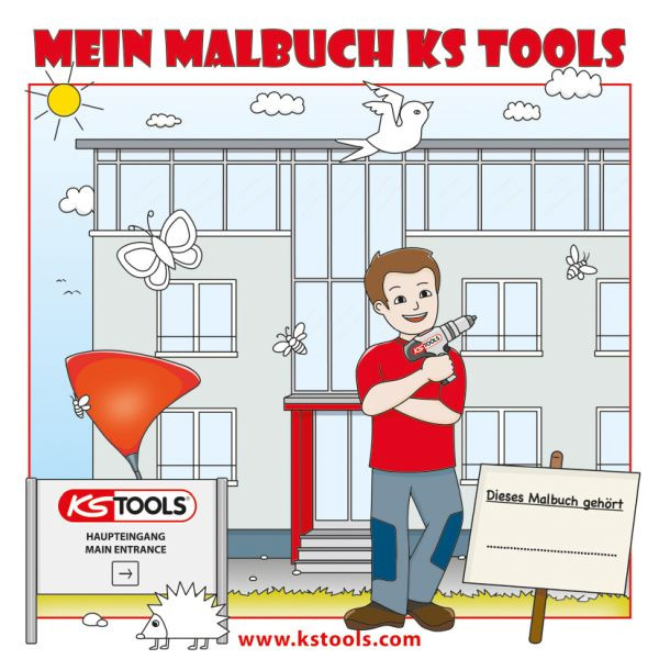 Libro da colorare per bambini KS Tools Tools, 100211