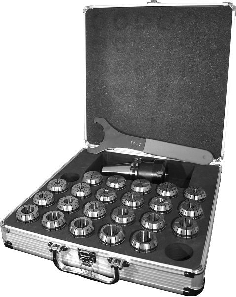 Mandrino portapinze MACK in valigetta di alluminio con set di pinze