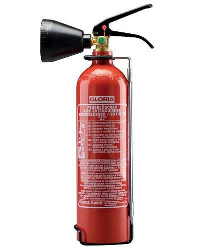 Estintore a pressione permanente ad anidride carbonica DENIOS GLORIA, 2 kg, classe di incendio B, 116-170