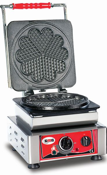 Piastra per waffle GMG Amore-L, 1x (Ø 21 cm), piastra di cottura intercambiabile, molto facile da montare, da 50° a 300°C, facile da pulire, WE-01L