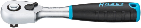 Cricchetto reversibile Hazet HiPer a denti fini, blocco di sicurezza, quadrato pieno 6,3 mm (1/4 di pollice), 863 HPS