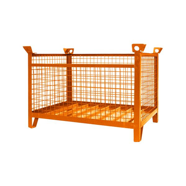 Eichinger Industrie pallet impilabile per scatole a traliccio, 1500 kg, LxPxA 1000x800x750 mm arancio puro, 13150100001111