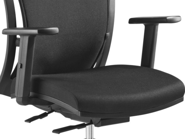 Braccioli Mayer Sitzmöbel regolabili in altezza neri, adatti per sedia girevole 2457, conf.: 1 paio, 8157