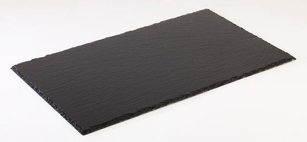 Lastra in ardesia naturale APS, 45 x 30 cm, spessore materiale 4-7 mm, 00996
