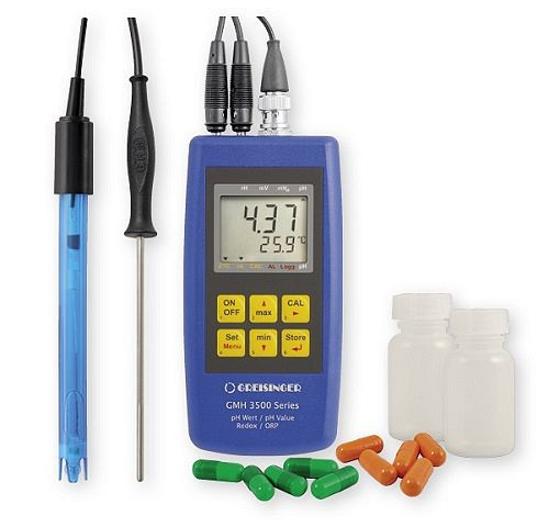 Greisinger GMH 3511-SET set completo per la misurazione del pH/temperatura, 605021