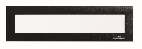 DURABLE DURAFRAME® Cornice magnetica superiore per informazioni A4 verticale/A5 orizzontale, nera, confezione da 5, 498601