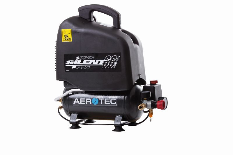 Compressore d'aria compressa AEROTEC, silenzioso, oil-free, 66 dB, 230 Volt, 2005210