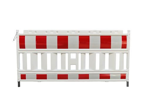 Barriera DENIOS Euro 2 secondo ZTV-SA, larghezza 2000 mm, rosso bianco, 249-309