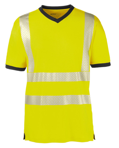 T-shirt alta visibilità 4PROTECT MIAMI, giallo brillante/grigio, taglia: XS, confezione da 10, 3431-XS