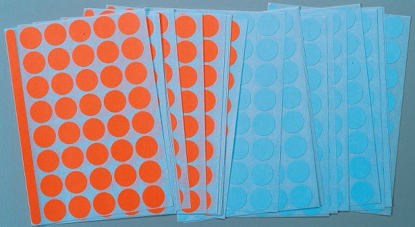 Punti adesivi per moderazione Legamaster rosso-blu, PU: 1040 pezzi, 7-243000