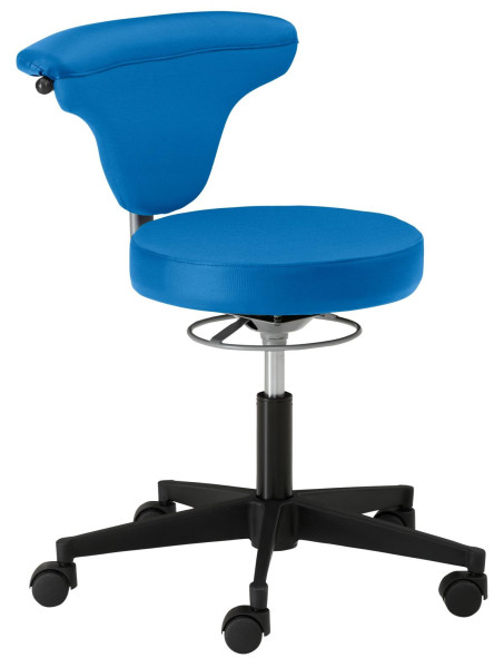 Mayer Sitzmöbel sedia girevole funzionale myTORRO SIT, similpelle, blu caraibico, 1351_30565
