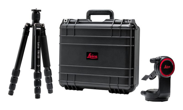 Adattatore Leica DST 360 con treppiede TRI 120 in robusta custodia per misurazioni P2P, 848783