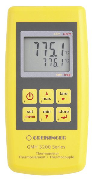 Secondo termometro di precisione Greisinger GMH 3201 tipo K, 474930