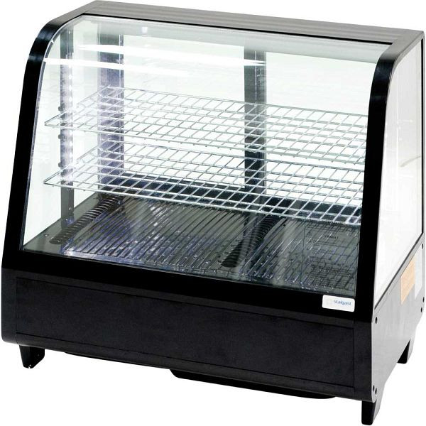 Bancone freddo Stalgast con illuminazione a LED, 100 litri, nero, dimensioni 682 x 450 x 675 mm (LxPxA), KT0602100