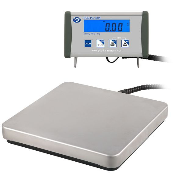 Bilancia per pacchi PCE Instruments, portata 150 kg, lettura 50 g, USB bidirezionale, PCE-PB 150N