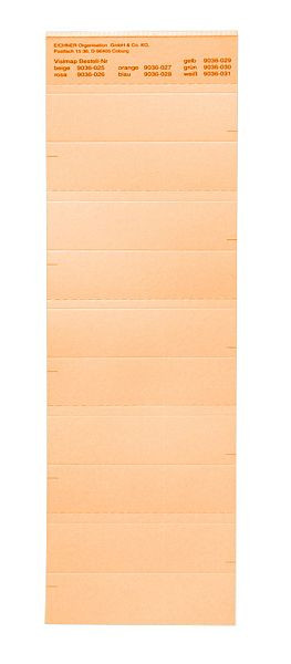 Etichetta Eichner per la serie VISIMAP, arancione, UI: 250 pezzi, 9036-00027