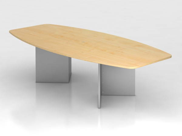 Tavolo da conferenza Hammerbacher 280 cm/struttura in legno di acero, a forma di botte, VKT28H/3/S