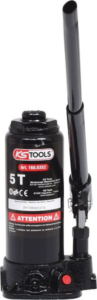 KS Tools Martinetto idraulico a bottiglia, 5 tonnellate, 160.0352