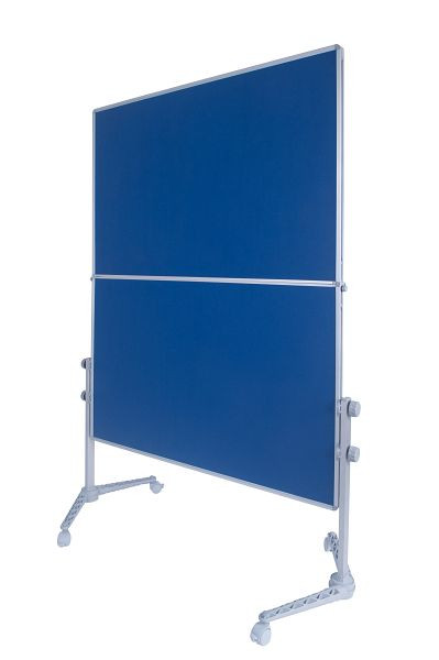 Bacheca pieghevole Bi-Office con feltro blu 120x150cm, MOD01012662